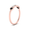 Load image into Gallery viewer, half-carat-bezel-set-5-round-black-diamond-wedding-ring-in-rose-gold-FD10558B-0.10CTGBLACKANGLE2-NL-RG.jpg?v=1757070460