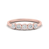 Load image into Gallery viewer, half-carat-bezel-set-5-round-diamond-wedding-ring-in-rose-gold-FD10558B-0.10CT-NL-RG.jpg?v=1757070459