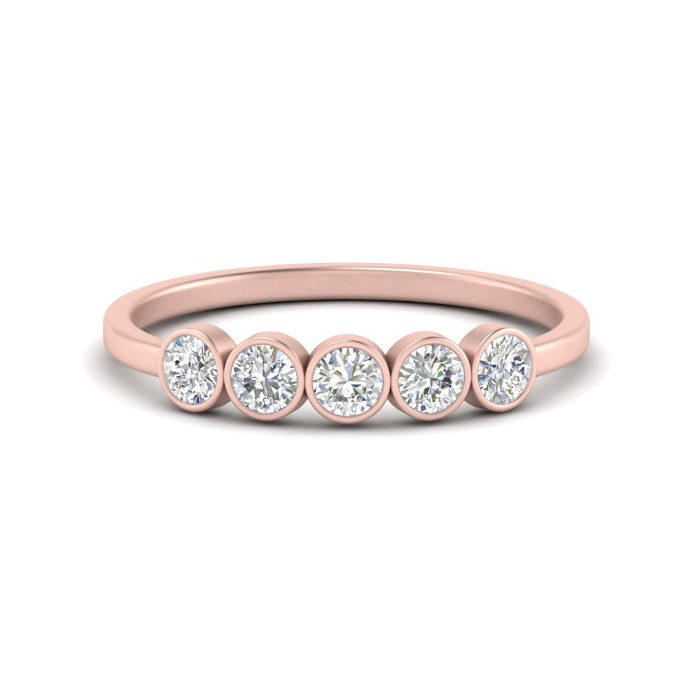 half-carat-bezel-set-5-round-diamond-wedding-ring-in-FD10558B-0.10CT-NL-RG