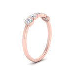 Load image into Gallery viewer, half-carat-bezel-set-5-round-diamond-wedding-ring-in-FD10558B-0.10CT-NL-RG
