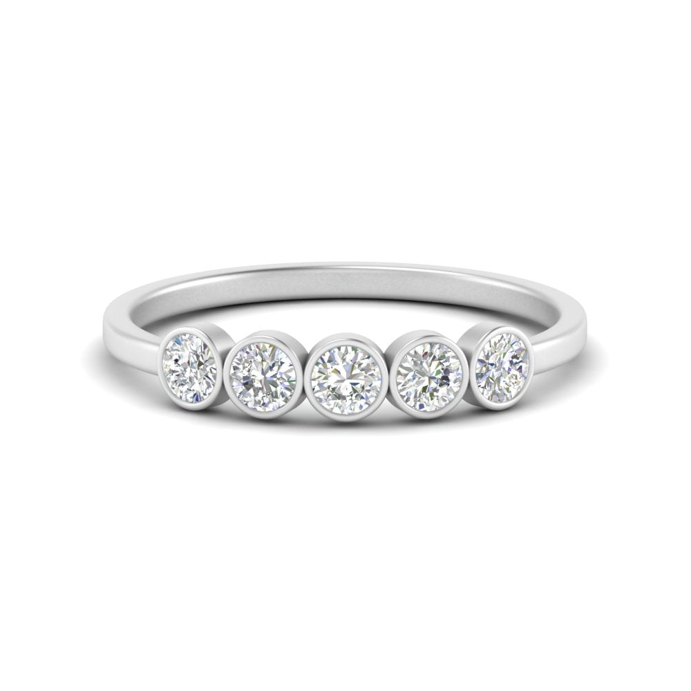 half-carat-bezel-set-5-round-diamond-wedding-ring-in-FD10558B-0.10CT-NL-WG
