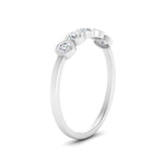 Load image into Gallery viewer, half-carat-bezel-set-5-round-diamond-wedding-ring-in-FD10558B-0.10CT-NL-WG
