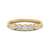 Load image into Gallery viewer, half-carat-bezel-set-5-round-diamond-wedding-ring-in-yellow-gold-FD10558B-0.10CT-NL-YG.jpg?v=1757070461