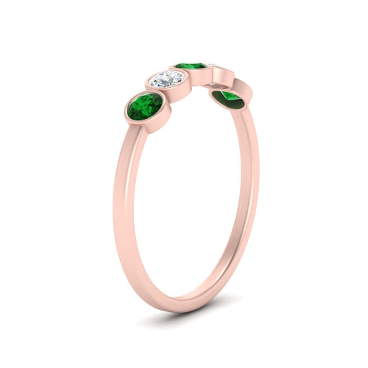 half-carat-bezel-set-5-round-emerald-wedding-ring-in-rose-gold-FD10558B-0.10CTGEMGRANGLE2-NL-RG.jpg?v=1757070460