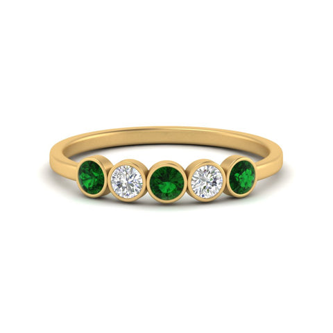 half-carat-bezel-set-5-round-emerald-wedding-ring-in-yellow-gold-FD10558B-0.10CTGEMGR-NL-YG.jpg?v=1757070462