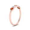 Load image into Gallery viewer, half-carat-bezel-set-5-round-orange-sapphire-wedding-ring-in-rose-gold-FD10558B-0.10CTGSAORANGLE2-NL-RG.jpg?v=1757070459