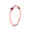 Load image into Gallery viewer, half-carat-bezel-set-5-round-pink-sapphire-wedding-ring-in-rose-gold-FD10558B-0.10CTGSADRPIANGLE2-NL-RG.jpg?v=1757070459