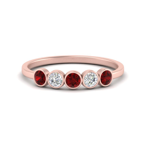 half-carat-bezel-set-5-round-ruby-wedding-ring-in-rose-gold-FD10558B-0.10CTGRUDR-NL-RG.jpg?v=1757070460