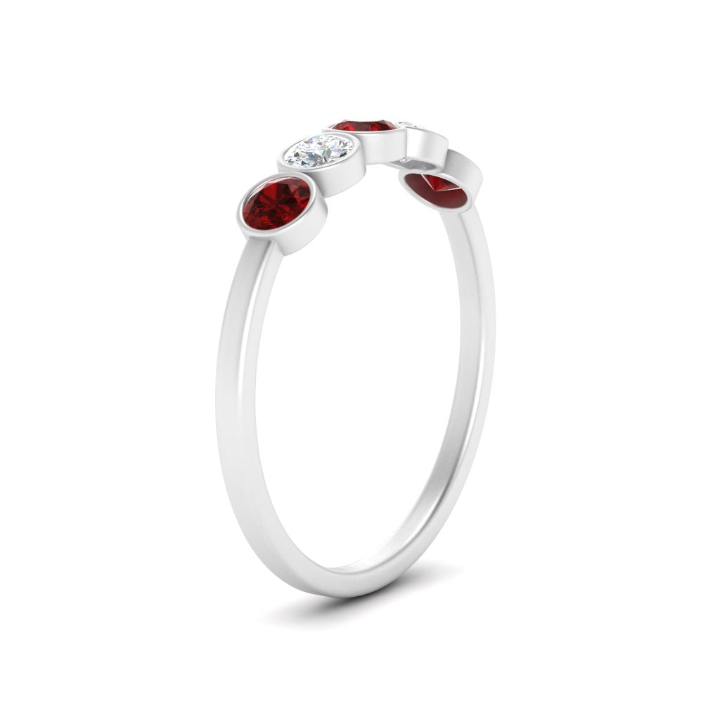half-carat-bezel-set-5-round-ruby-wedding-ring-in-FD10558B-0.10CTGRUDR-NL-WG