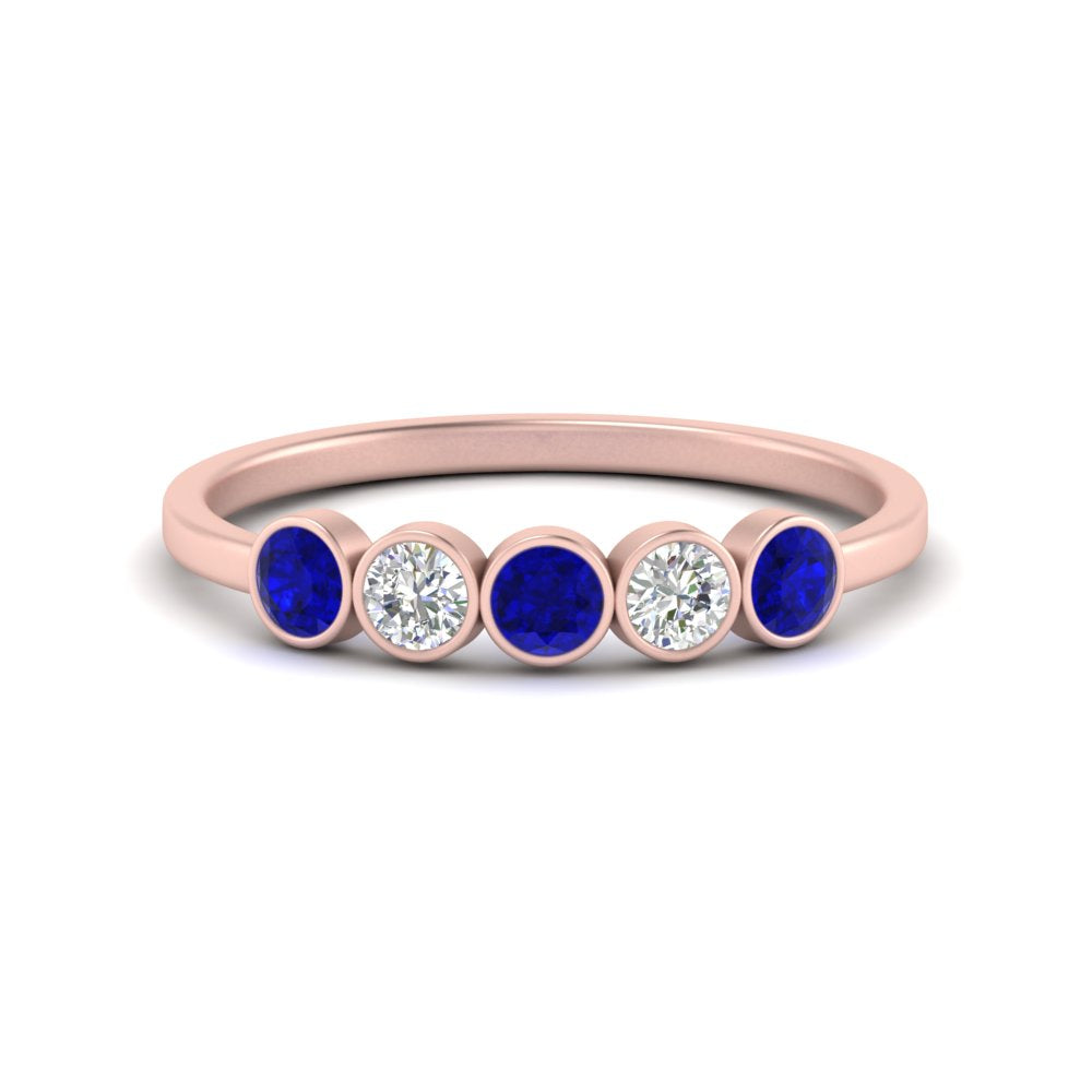 half-carat-bezel-set-5-round-sapphire-wedding-ring-in-FD10558B-0.10CTGSABL-NL-RG