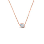 Load image into Gallery viewer, half-carat-bezel-set-pear-shape-angular-pendant-in-rose-gold-FDPD11477ANGLE1-NL-RG
