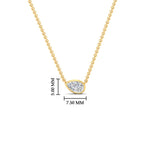 Load image into Gallery viewer, half-carat-bezel-set-pear-shape-angular-pendant-in-yellow-gold-FDPD11477ANGLE1-NL-YG-HW
