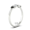 Load image into Gallery viewer, half-carat-black-diamond-teardrop-5-stone-wedding-band-in-white-gold-fdwb8008peblackangle2-0.50ct-nl-wg-hw.jpg