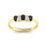 Load image into Gallery viewer, half-carat-black-diamond-teardrop-5-stone-wedding-band-in-yellow-gold-fdwb8008peblackangle5-0.50ct-nl-yg.jpg