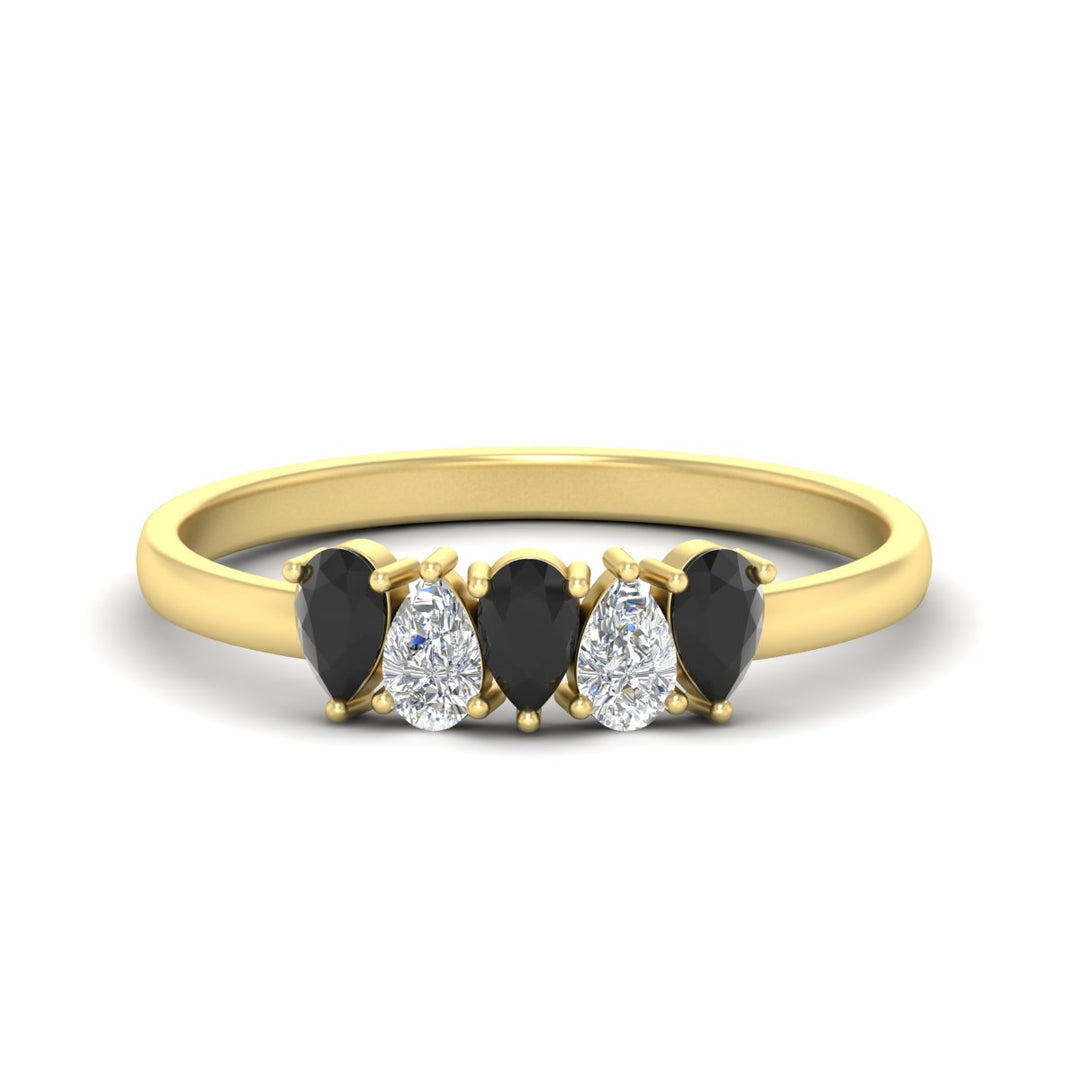 half-carat-black-diamond-teardrop-5-stone-wedding-band-in-yellow-gold-fdwb8008peblacksleep-0.50ct-nl-yg.jpg