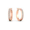 Load image into Gallery viewer, half-carat-channel-set-diamond-hoop-earring-in-rose-gold-fdear3970angle1-nl-rg