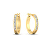 Load image into Gallery viewer, half-carat-channel-set-diamond-hoop-earring-in-yellow-gold-fdear3970angle1-nl-yg