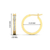 Load image into Gallery viewer, half-carat-channel-set-diamond-hoop-earring-in-yellow-gold-fdear3970angle2-nl-yg-hw
