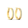 Load image into Gallery viewer, half-carat-channel-set-diamond-hoop-earring-in-yellow-gold-fdear3970angle3-nl-yg
