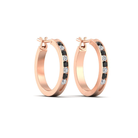 half-carat-channel-set-diamond-hoop-earring-with-black-diamond-in-rose-gold-fdear3970gblackangle3-nl-rg