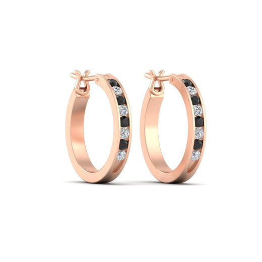 half-carat-channel-set-diamond-hoop-earring-with-black-diamond-in-rose-gold-fdear3970gblackangle3-nl-rg