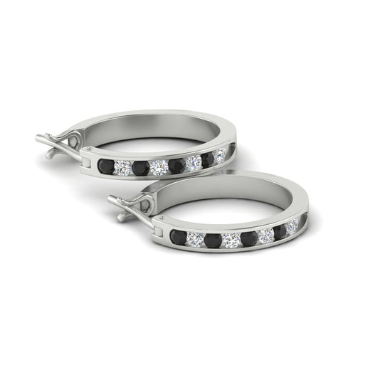 half-carat-channel-set-diamond-hoop-earring-with-black-diamond-in-white-gold-fdear3970gblack-nl-wg
