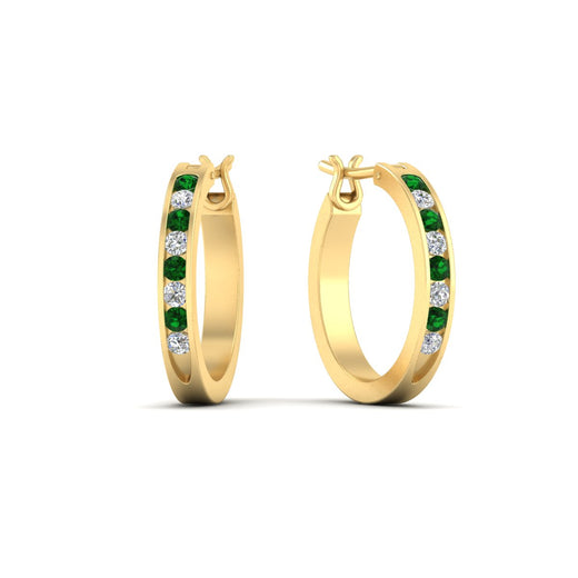 half-carat-channel-set-diamond-hoop-earring-with-emerald-in-yellow-gold-fdear3970gemgrangle1-nl-yg