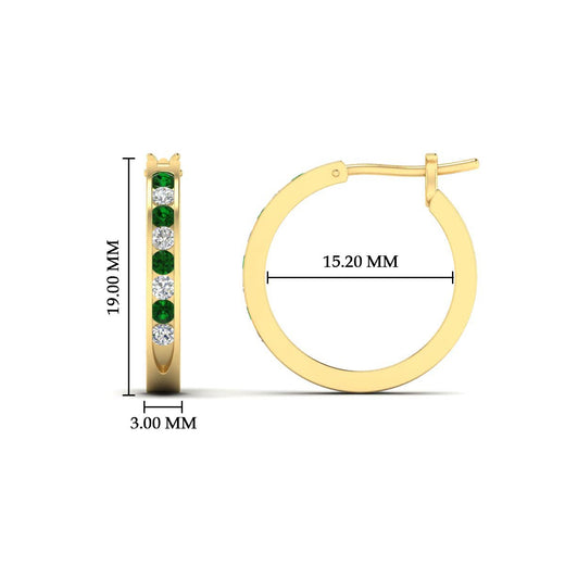 half-carat-channel-set-diamond-hoop-earring-with-emerald-in-yellow-gold-fdear3970gemgrangle2-nl-yg-hw