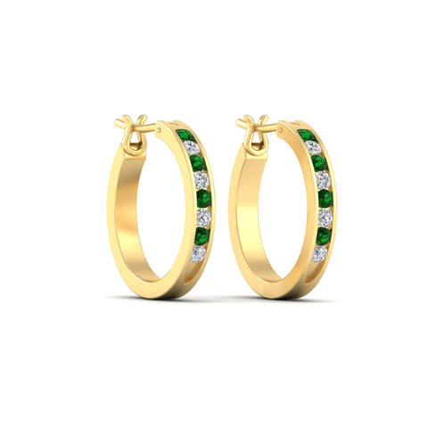 half-carat-channel-set-diamond-hoop-earring-with-emerald-in-yellow-gold-fdear3970gemgrangle3-nl-yg