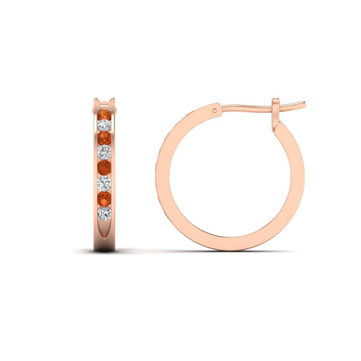 half-carat-channel-set-diamond-hoop-earring-with-orange-sapphire-in-rose-gold-fdear3970gsaorangle2-nl-rg