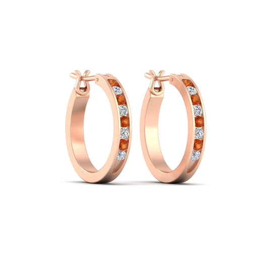 half-carat-channel-set-diamond-hoop-earring-with-orange-sapphire-in-rose-gold-fdear3970gsaorangle3-nl-rg
