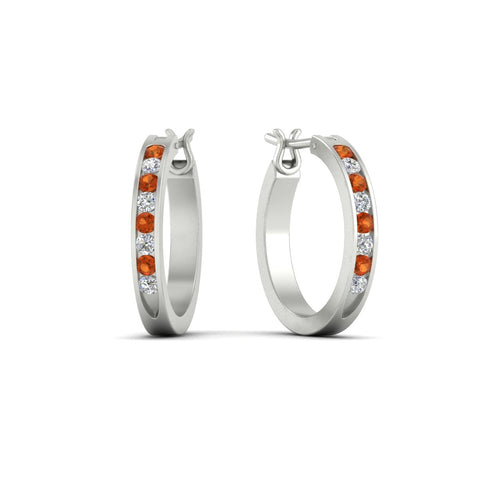 half-carat-channel-set-diamond-hoop-earring-with-orange-sapphire-in-white-gold-fdear3970gsaorangle1-nl-wg