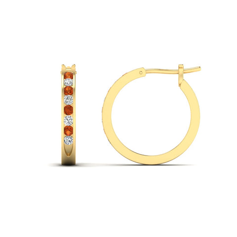 half-carat-channel-set-diamond-hoop-earring-with-orange-sapphire-in-yellow-gold-fdear3970gsaorangle2-nl-yg