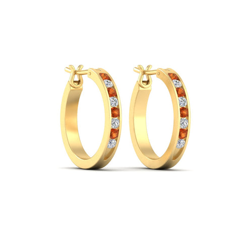 half-carat-channel-set-diamond-hoop-earring-with-orange-sapphire-in-yellow-gold-fdear3970gsaorangle3-nl-yg