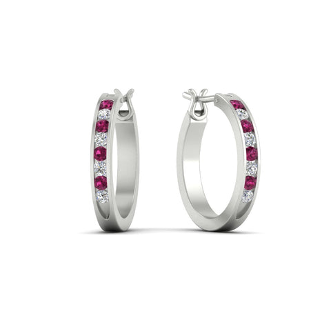half-carat-channel-set-diamond-hoop-earring-with-pink-sapphire-in-white-gold-fdear3970gsadrpiangle1-nl-wg