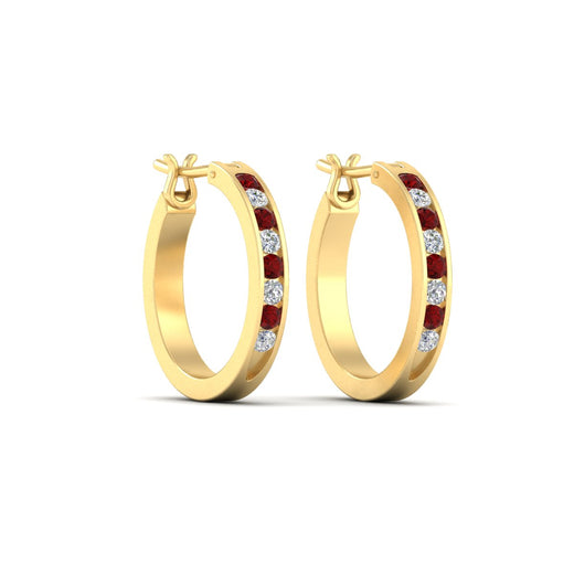 half-carat-channel-set-diamond-hoop-earring-with-ruby-in-yellow-gold-fdear3970grudrangle3-nl-yg