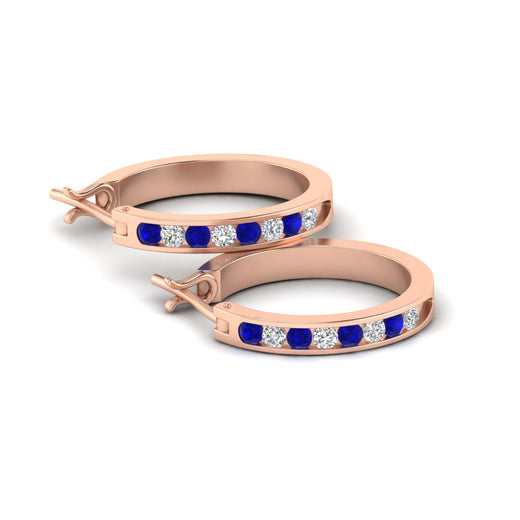 half-carat-channel-set-diamond-hoop-earring-with-sapphire-in-rose-gold-fdear3970gsabl-nl-rg