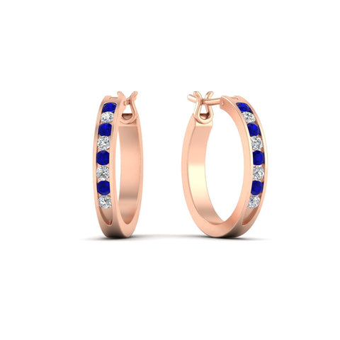 half-carat-channel-set-diamond-hoop-earring-with-sapphire-in-rose-gold-fdear3970gsablangle1-nl-rg