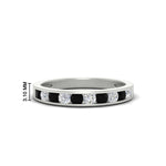 Load image into Gallery viewer, half-carat-channel-set-diamond-wedding-band-with-black-diamond-in-white-gold-FDWB5242ROGBLACK-0.50CT-NL-WG-HW
