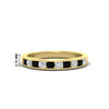 Load image into Gallery viewer, half-carat-channel-set-diamond-wedding-band-with-black-diamond-in-yellow-gold-FDWB5242ROGBLACK-0.50CT-NL-YG-HW