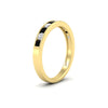 Load image into Gallery viewer, half-carat-channel-set-diamond-wedding-band-with-black-diamond-in-yellow-gold-FDWB5242ROGBLACKANGLE2-0.50CT-NL-YG