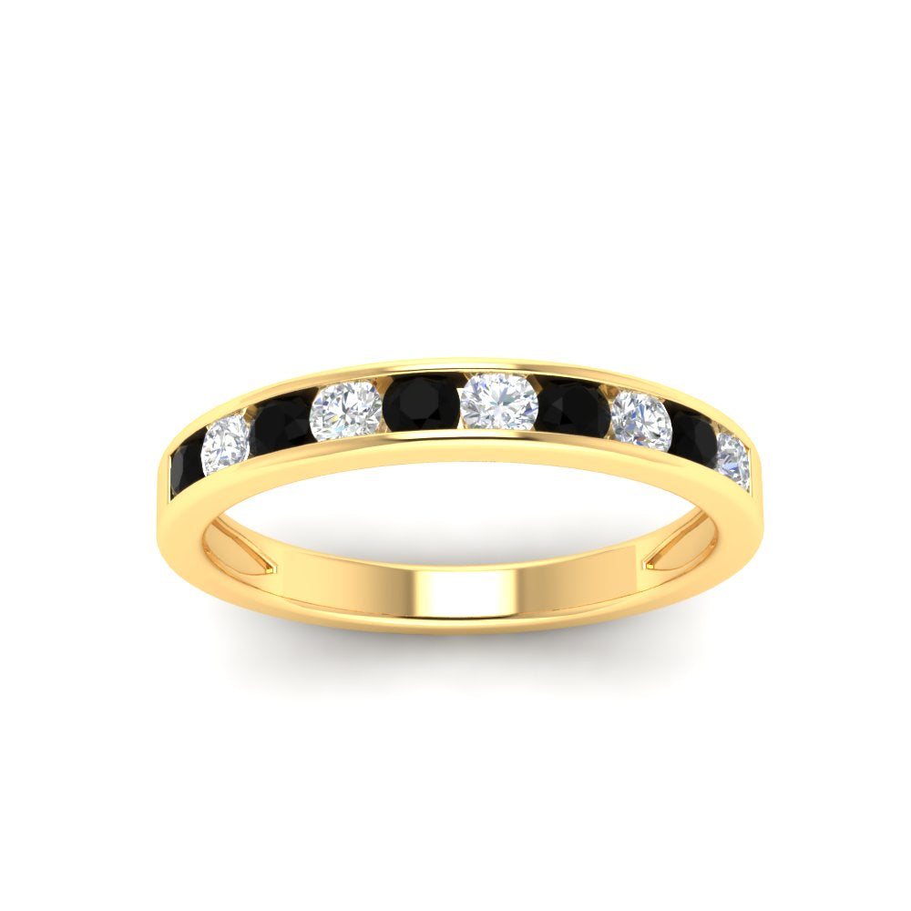 half-carat-channel-set-diamond-wedding-band-with-black-diamond-in-yellow-gold-FDWB5242ROGBLACKANGLE5-0.50CT-NL-YG