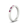 Load image into Gallery viewer, half-carat-channel-set-diamond-wedding-band-with-pink-sapphire-in-white-gold-FDWB5242ROGSADRPIANGLE2-0.50CT-NL-WG