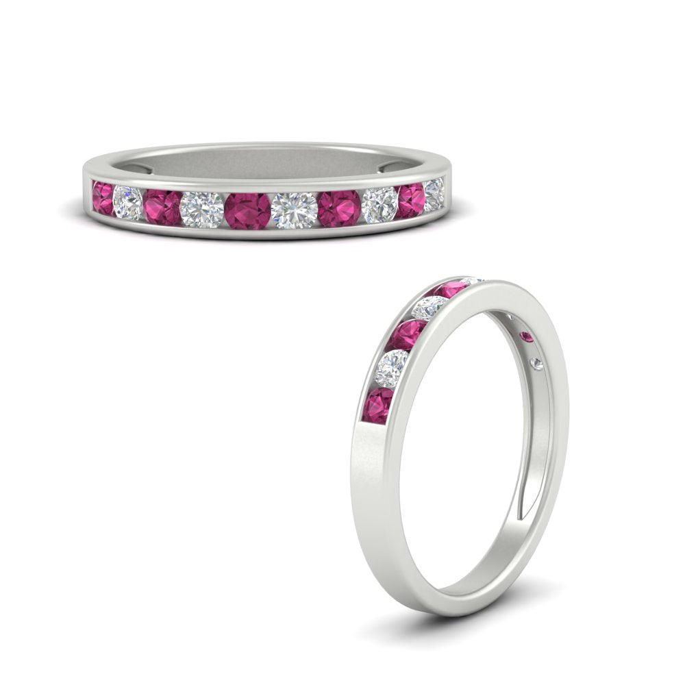 half-carat-channel-set-diamond-wedding-band-with-pink-sapphire-in-white-gold-FDWB5242ROGSADRPIANGLE3-0.50CT-NL-WG