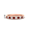 Load image into Gallery viewer, half-carat-channel-set-diamond-wedding-band-with-ruby-in-rose-gold-FDWB5242ROGRUDR-0.50CT-NL-RG-HW