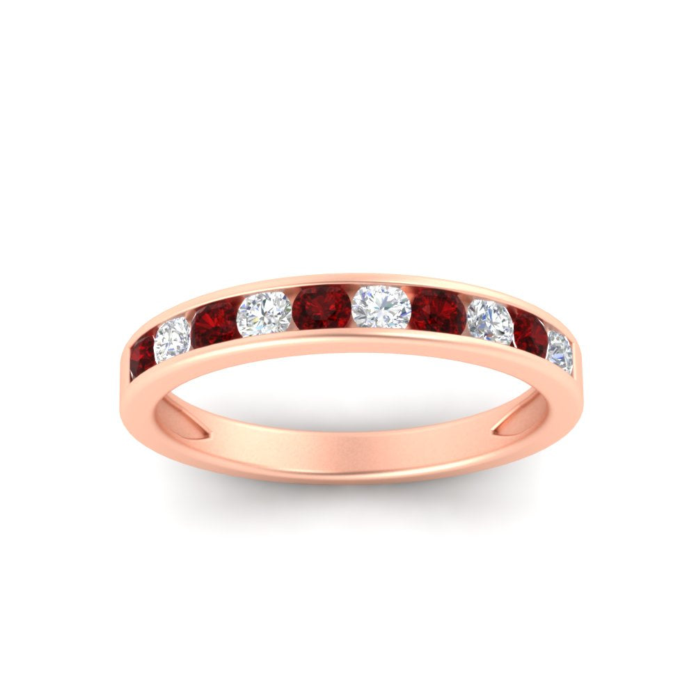 half-carat-channel-set-diamond-wedding-band-with-ruby-in-rose-gold-FDWB5242ROGRUDRANGLE5-0.50CT-NL-RG