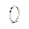 Load image into Gallery viewer, half-carat-channel-set-diamond-wedding-band-with-ruby-in-white-gold-FDWB5242ROGRUDRANGLE2-0.50CT-NL-WG
