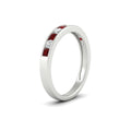 Thumbnail 66 - half-carat-channel-set-diamond-wedding-band-with-ruby-in-white-gold-FDWB5242ROGRUDRANGLE2-0.50CT-NL-WG