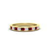 Load image into Gallery viewer, half-carat-channel-set-diamond-wedding-band-with-ruby-in-yellow-gold-FDWB5242ROGRUDR-0.50CT-NL-YG