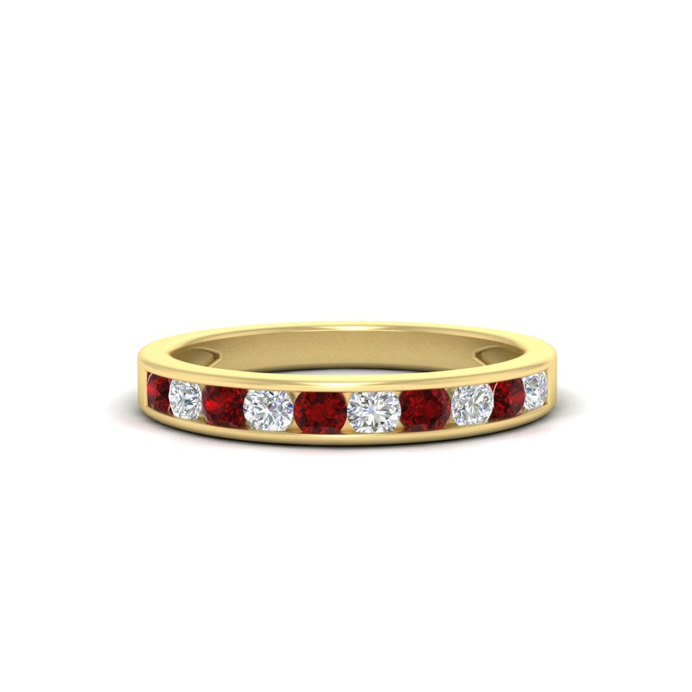 half-carat-channel-set-diamond-wedding-band-with-ruby-in-yellow-gold-FDWB5242ROGRUDR-0.50CT-NL-YG